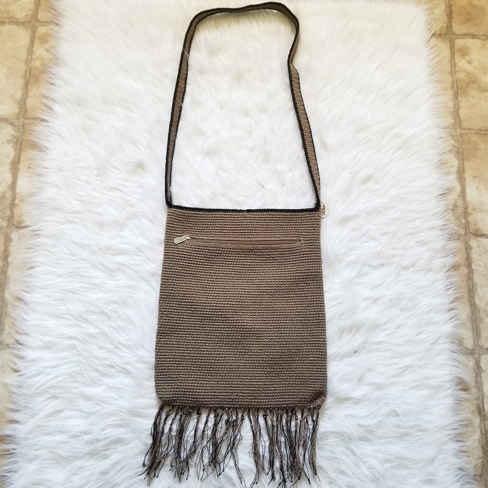 The Sak Hem Fringe Crochet Bag